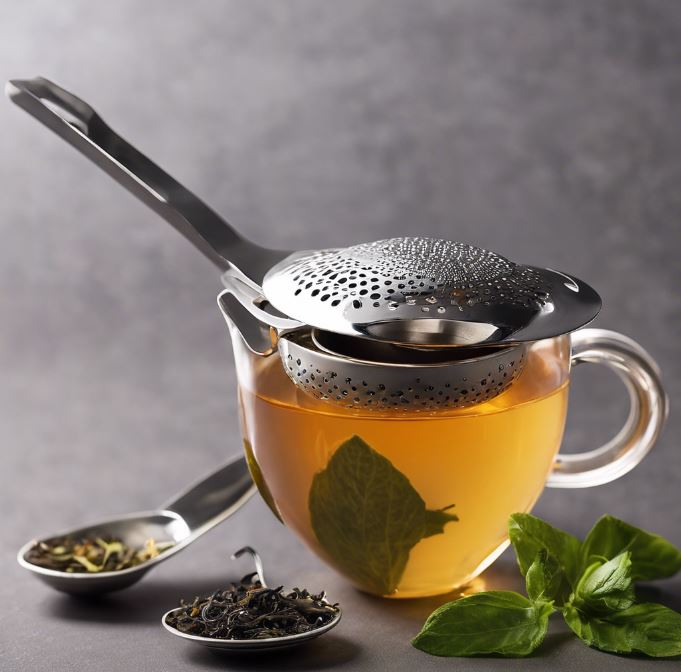 STAINLESS STEEL TEA STRAINER