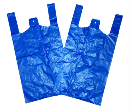 1000 Pack Disposable Plastic Bags In Blue