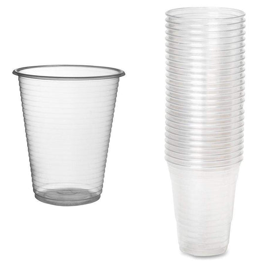 100 Pack Clear Disposable Plastic Cups