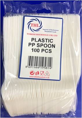 100 Pack Disposable Spoons For Parties And Special Occasions