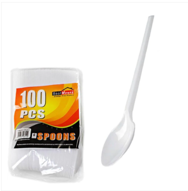 100 Pack Disposable Spoons For Parties And Special Occasions