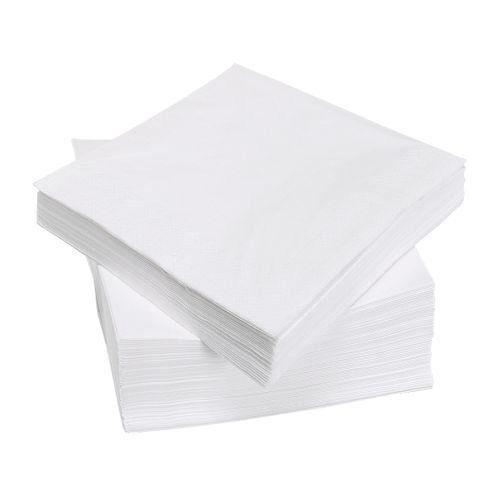 100 Pack Tableware Soft Party White Paper Napkins 30cm x 30cm