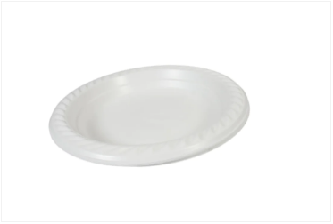 100 White Plastic Plates 7 " Suitable For Picnics Birthdays Parties