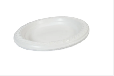 100 White Plastic Plates 7 " Suitable For Picnics Birthdays Parties