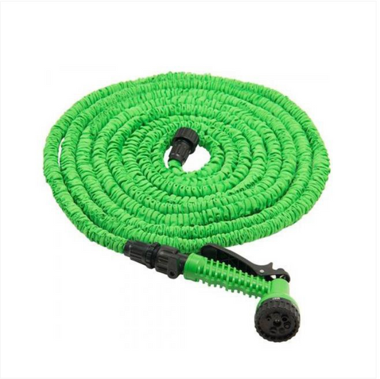 100ft Magic Hose Pipe Expanding Expandable Flexible Garden Car Spray Gun