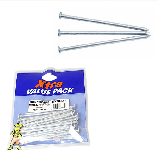 100mm Galvanised Round Wire Nails Xtra Value