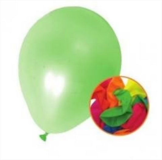 10 Pack Party Celebrations Birthday Assorted Colour Neon Balloons