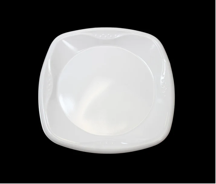 10'' Disposable White Plastic Square Plate