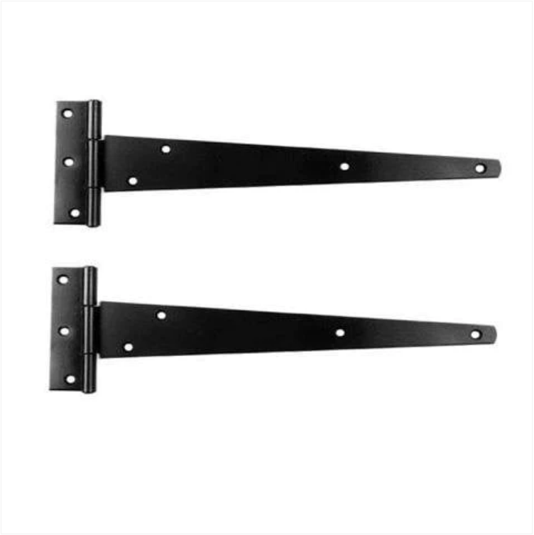 10'' Tee Hinges Black 1 Pair Diy