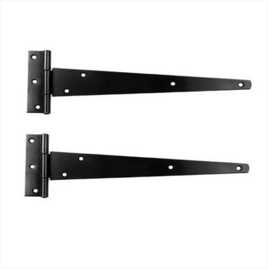 10'' Tee Hinges Black 1 Pair Diy