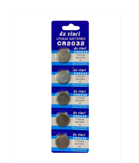 Lithium 3V Cell Coin Battery CR2032 Pack of 5 CR2032DV