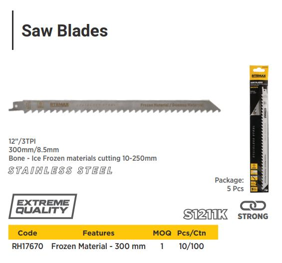 1211K SAW BLADES (PACK OF 5) RTRMAX