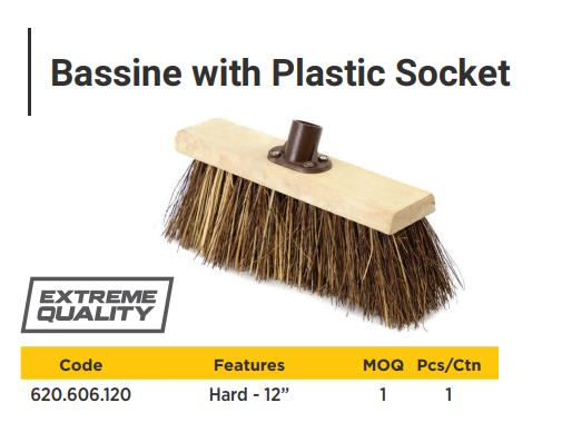 12" Bassine with plastic socket