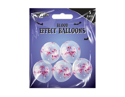 12" Blood Effect Balloons 5pk