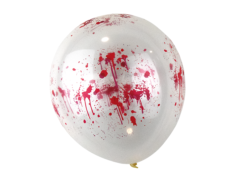 12" Blood Effect Balloons 5pk