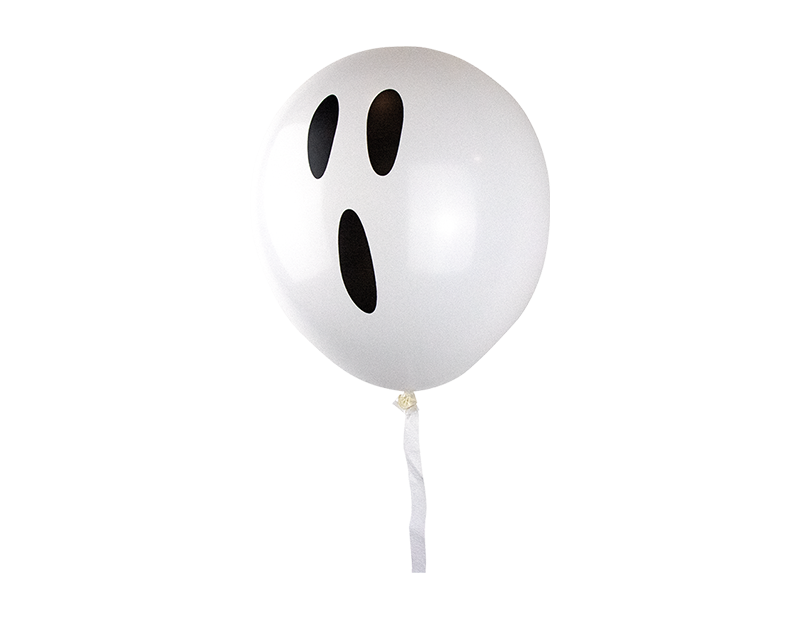 12" Ghost Streamer Balloons 10pk