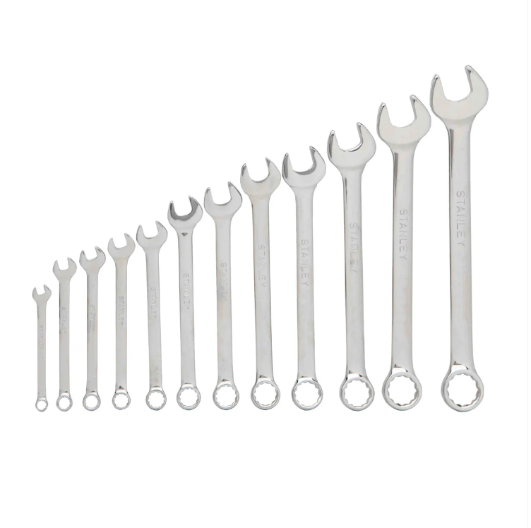 12 Pack Combination Wrench Set Assorted Sizes