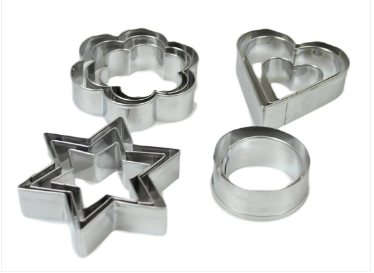 12 Pack Cookie Cutter Cake Mould Traditional Shape Cutters Mould