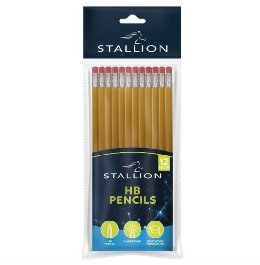 12 Pack HB Pencils With Eraser Tops Students Home