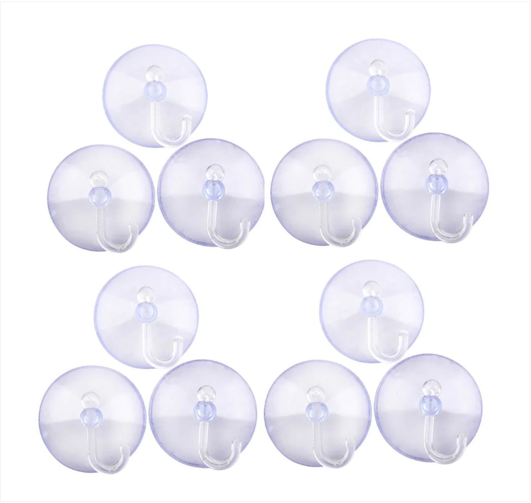 12 Pack Suction Hooks Ideal Home Storage Suction Hooks Glass Mirror Painted Surfaces