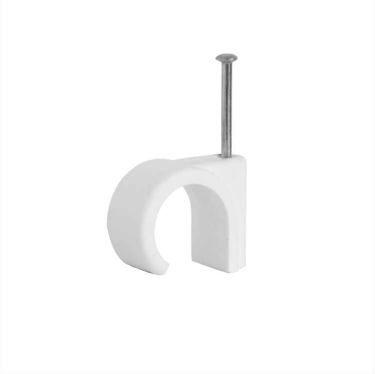 12mm Cable Clips White