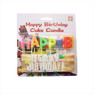 13pc Happy Birthday Candle Set Cake Celebration Party Decoration Coloured Letter