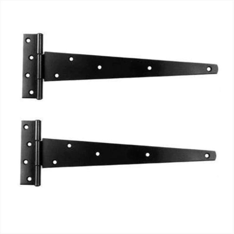 14'' Tee Hinges Black Plastic Header Diy