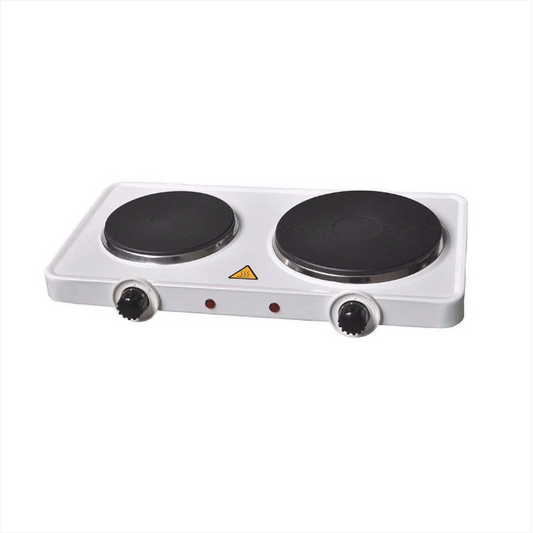 1500W Easy Clean Cooking Fine Elements Double Heat Hob Plate