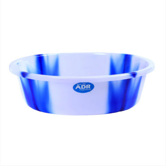 16' Plastic Washing Bowl 40cm Round Tie Dye Print Assorted Colours