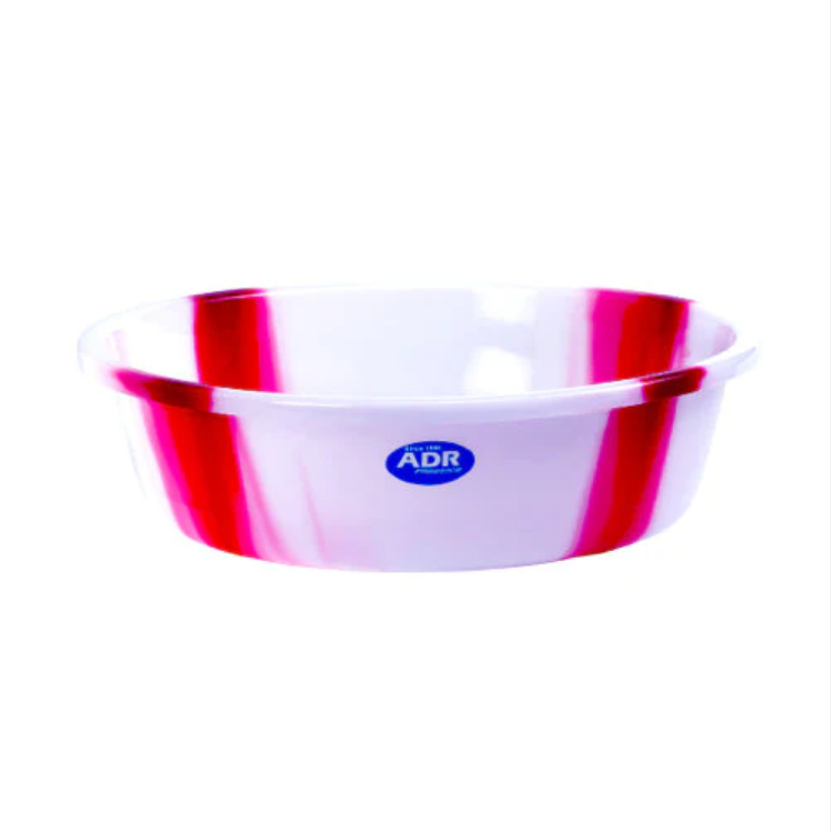 16' Plastic Washing Bowl 40cm Round Tie Dye Print Assorted Colours