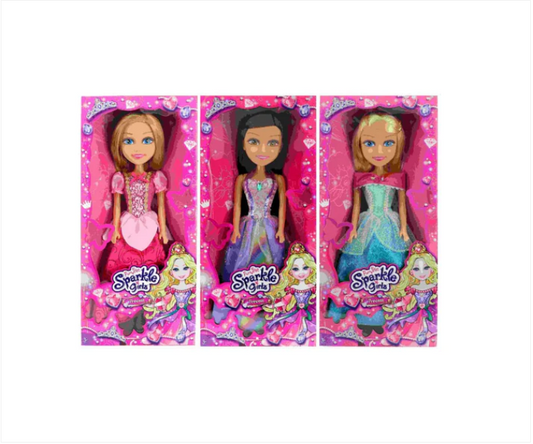 18'' Fairy And Princess Girls Playing Fun Dolls Sparkle Girlz