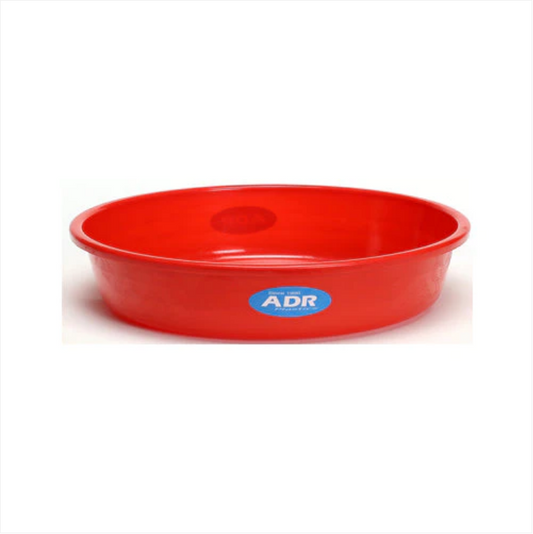 18' Plastic Washing Bowl 46cm Round Plain Assorted Colours