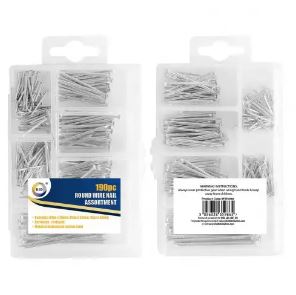 190pc Round Wire Nail Assortment