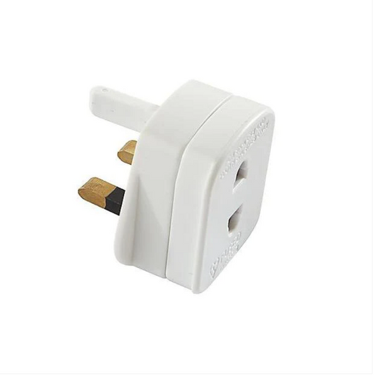 1 AMP Shaver Adaptor White Status