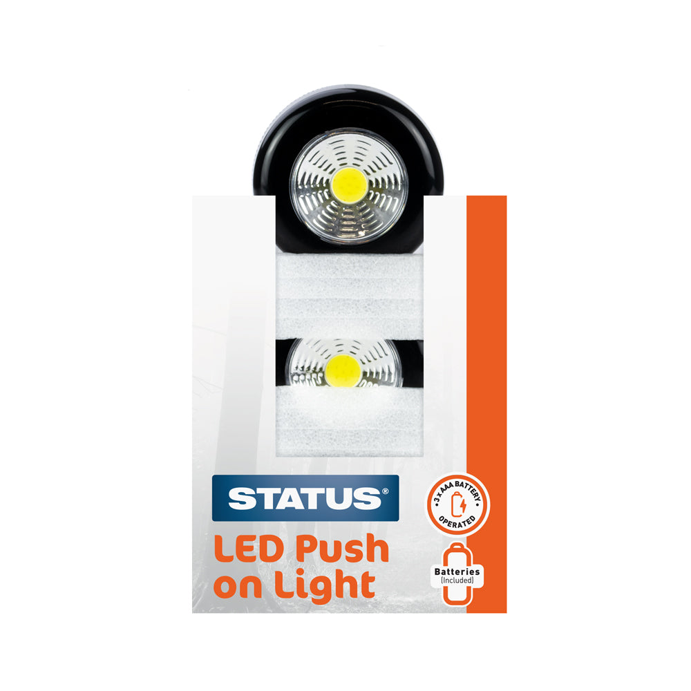 1 LED - Circular Multi-Purpose Light - 3 x AAA batteries (included) - Black - 1 pk - "bulk" - in Colour CDU