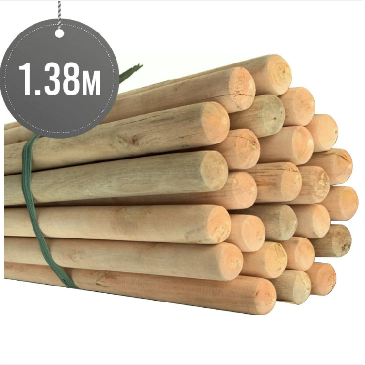 1Pc XL Thick Wooden Mop Stick 138 x 2.85cm Home Diy