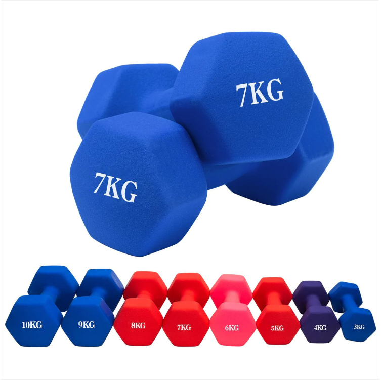 1 Piece Vinyl Fitness Dumbbell 7kg For Fitness Boxing Home Gym