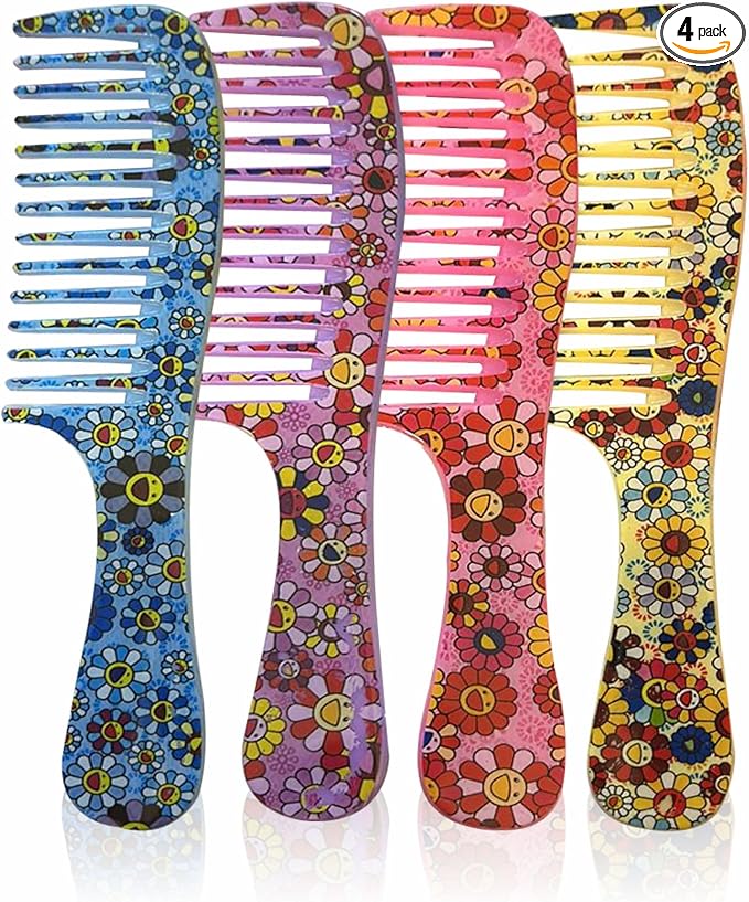 Hair Comb Set Detangling Comb Pack Of 4