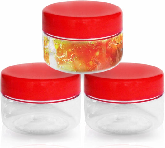 Clear Canister Pots Plastic Storage Jar 200ml