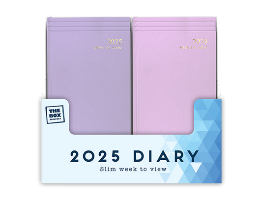2025 Slim Week To View Diary PDQ