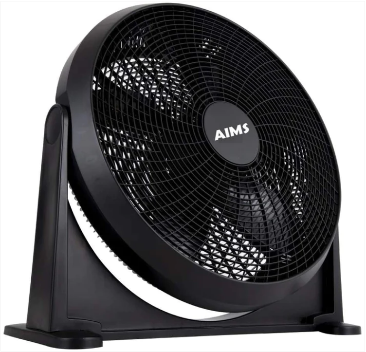 20" Inch Box Floor Fan 3 Speed Black
