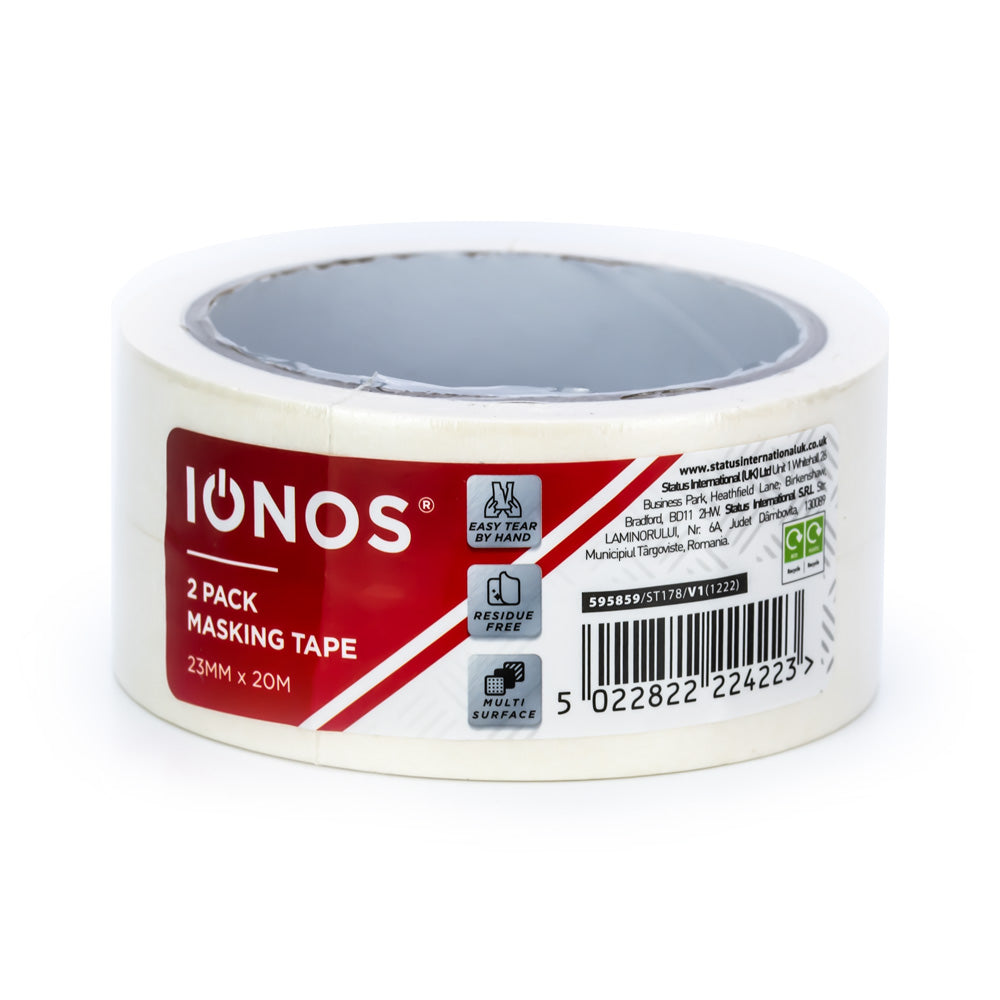 20 Mtr - Ionos - Masking Tape - 23mm - 2 pk - Shrink Wrapped