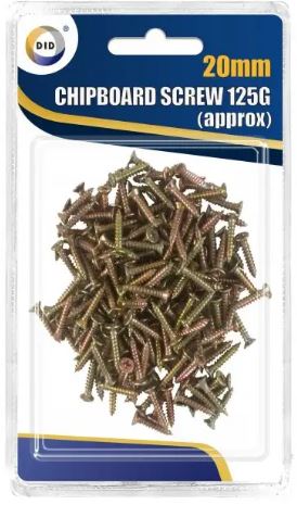 20mm Chipboard Screws 125G