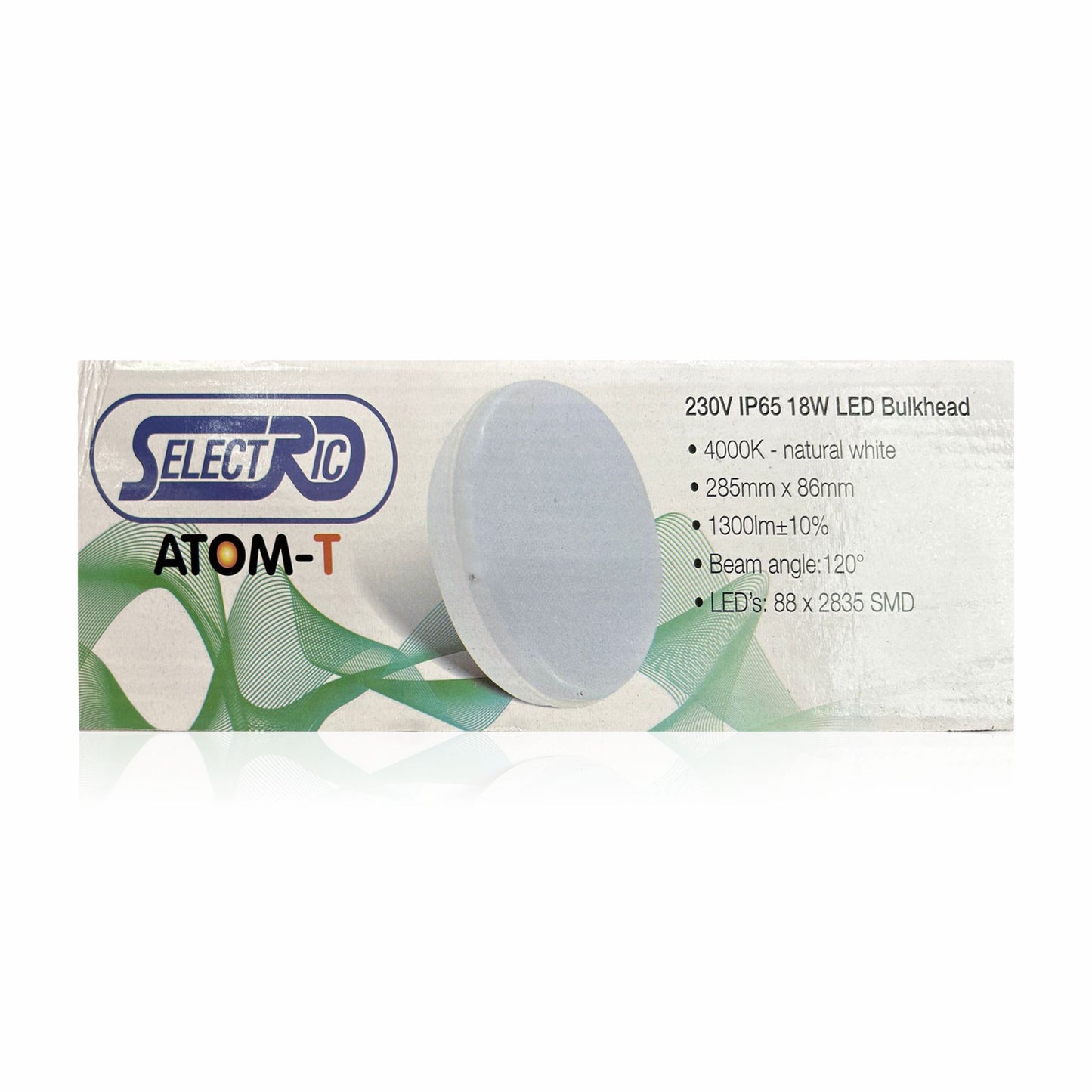 230V IP65 18W LED Bulkhead