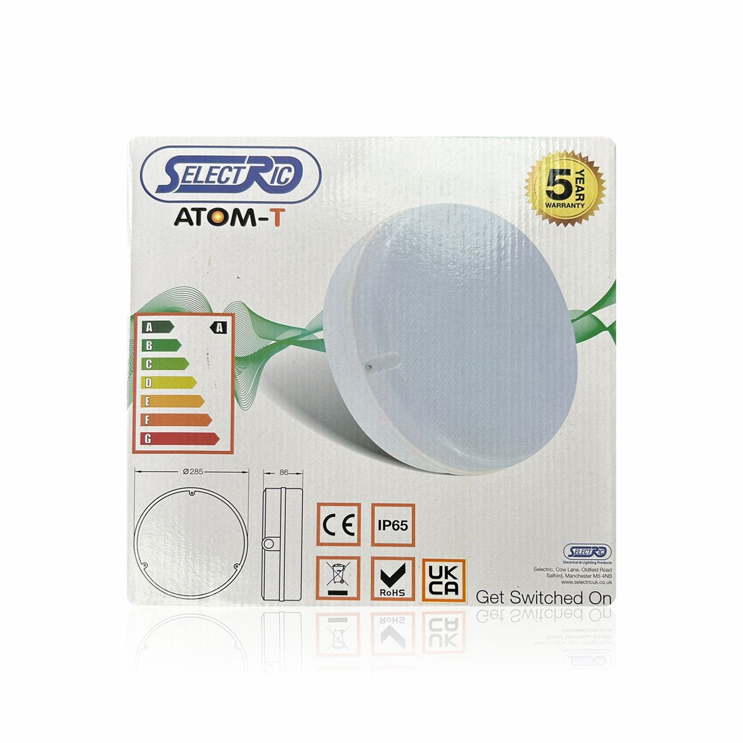 230V IP65 18W LED Bulkhead