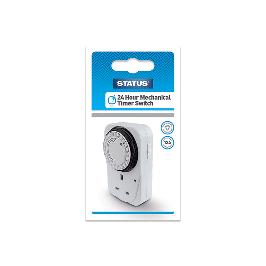 24 Hour - Timer Switch - "Standard Size" - White - 1 pk - in a Box