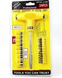 24 pcs socket & bits set