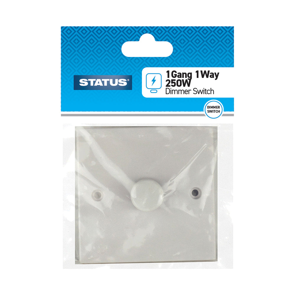 250w - 1 way - Dimmer Switch - White - 1 pk - in Poly Bag / Header Card