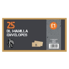 25 DL Manila Envelopes