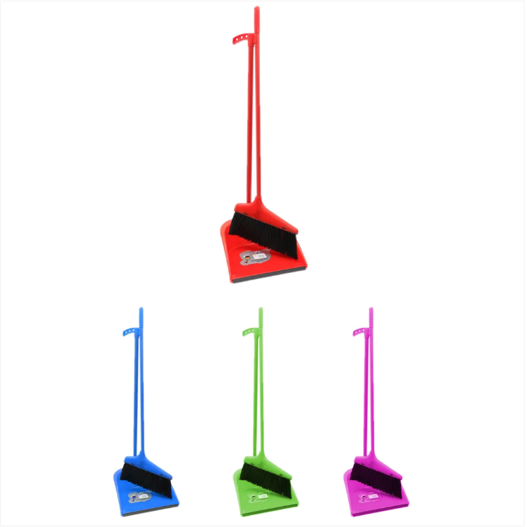 2 In 1 Dustpan & Sweeper Set Home Kitchen